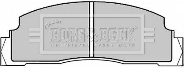 BORG & BECK Комплект тормозных колодок, дисковый тормоз BBP1088